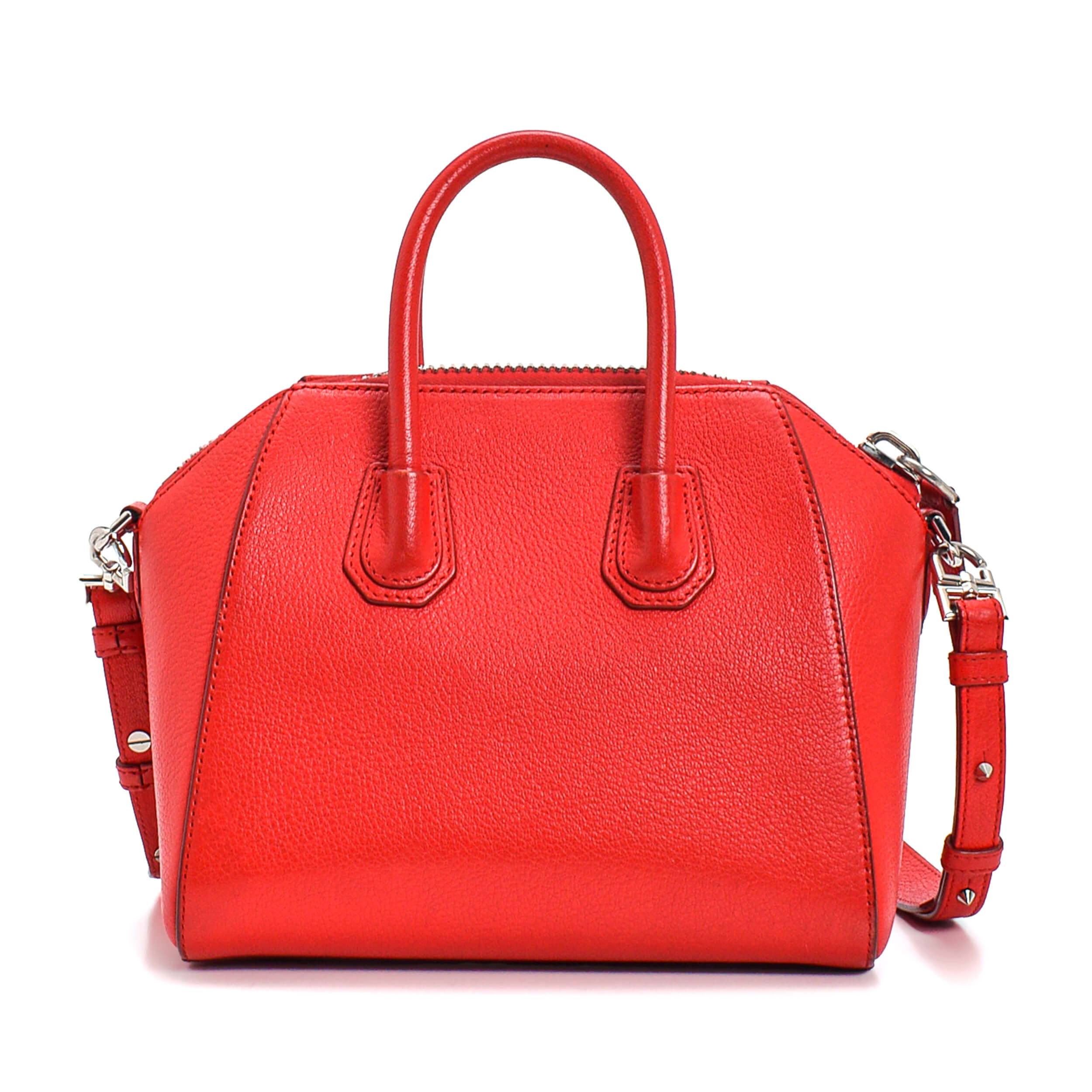 Givenchy - Red Leather Nano Antigona Bag